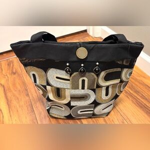 Stylish Black and Gold Women's Bag